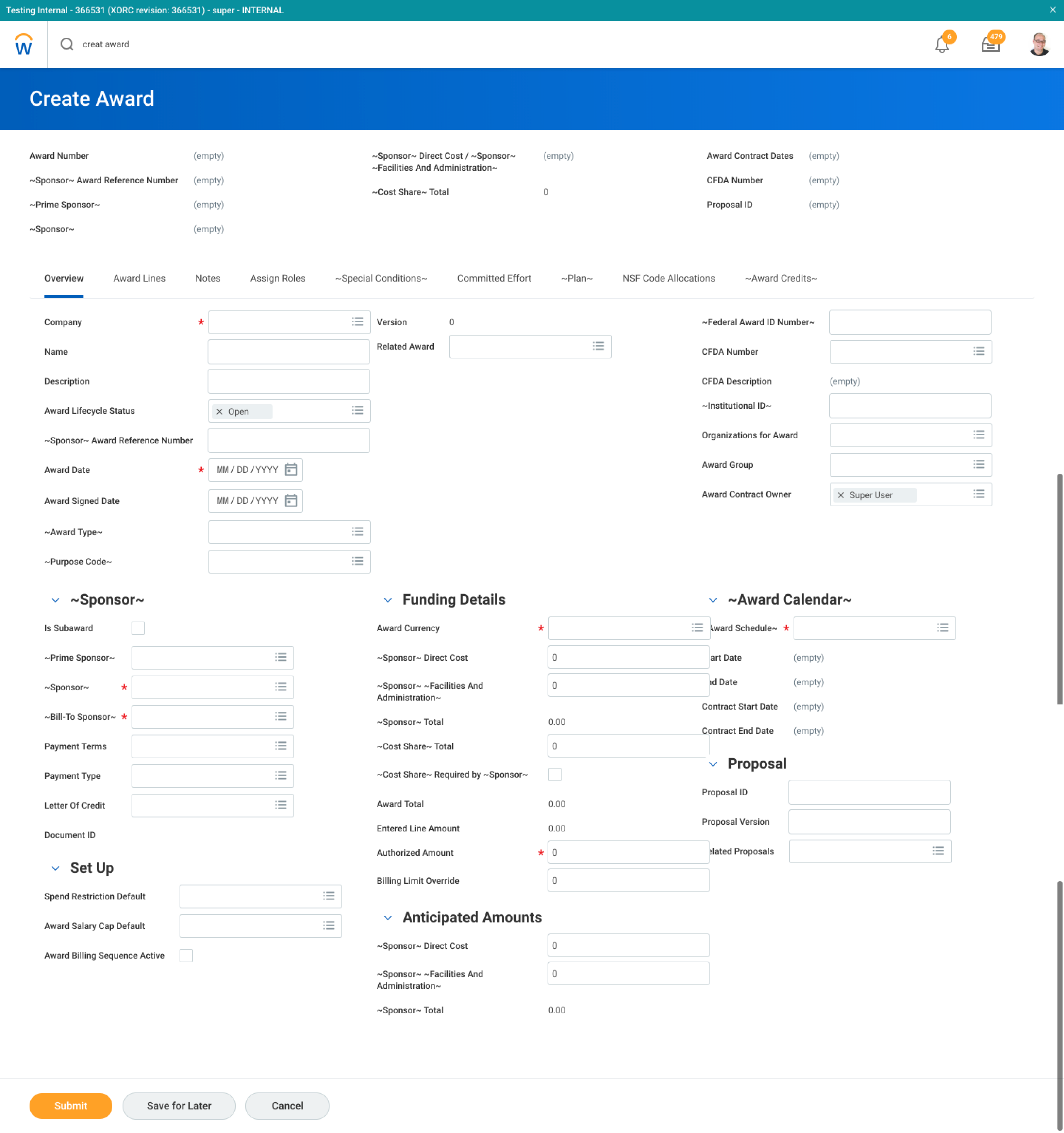 Legacy form layout showing dense columns and poor responsiveness