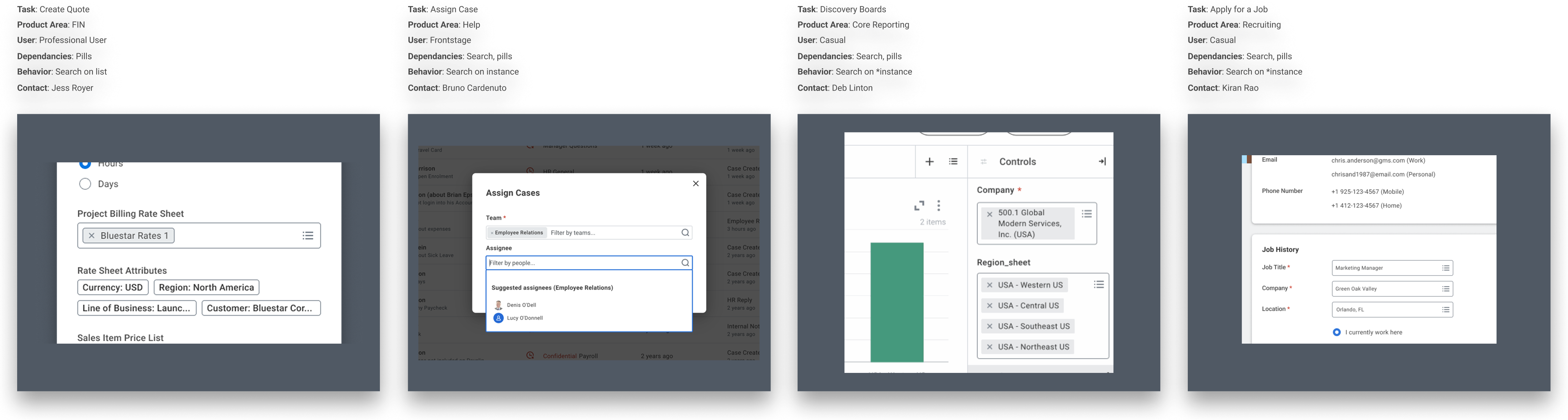 Fragmented selection pattern versions across product workflows